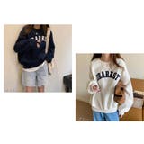 長袖カジュアルパーカー 裏起毛 トレーナ ロゴパーカー | And Kawaii | 詳細画像2 