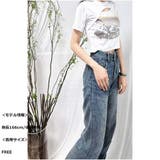 ショート丈Tシャツ ロゴプリント ミニ丈へそ見え半袖 ロゴTシャツ トップス | And Kawaii | 詳細画像8 