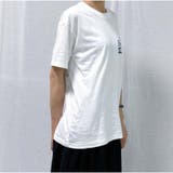 半袖Tシャツ クルーネック 前後ロゴプリント ゆったりトップス | And Kawaii | 詳細画像10 