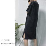 ワンピース ミディアム丈 ロゴＴシャツワンピース 半袖 韓国ファッション | And Kawaii | 詳細画像5 