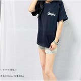 半袖Tシャツ 前後ロゴプリント 夏 綿Tシャツ レディース韓国 | And Kawaii | 詳細画像2 