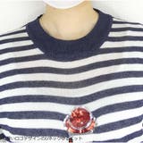 半袖ボーダーニット Tシャツ トップス カットソー 切り替え レディース | And Kawaii | 詳細画像11 