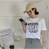 Tシャツ ロゴプリント 体型カバー | And Kawaii | 詳細画像13