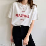 半袖Tシャツ ロゴプリント コットン クルーネック トップス | And Kawaii | 詳細画像2 