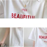 半袖Tシャツ ロゴプリント コットン クルーネック トップス | And Kawaii | 詳細画像6 