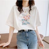 A | 半袖Tシャツ ロゴプリント コットン | And Kawaii