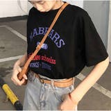 半袖Tシャツ レディース ゆったり韓国 ロゴプリント | And Kawaii | 詳細画像10 