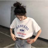 半袖Tシャツ レディース ゆったり韓国 ロゴプリント | And Kawaii | 詳細画像11 