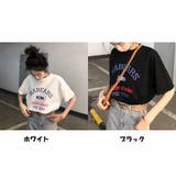 半袖Tシャツ レディース ゆったり韓国 ロゴプリント | And Kawaii | 詳細画像2 