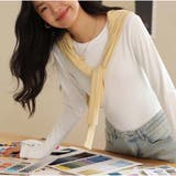 ロンT Tシャツ 着やせ 長袖プルオーバー 無地 韓国ファッション | And Kawaii | 詳細画像9 