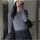 ロンT Tシャツ 着やせ 長袖プルオーバー 無地 韓国ファッション | And Kawaii | 詳細画像14 