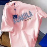 ピンク | Tシャツ ロゴプリント 夏 コットン レディース 韓国風 | And Kawaii