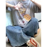 Tシャツ ロゴプリント レディース ゆったりトップス | And Kawaii | 詳細画像2 