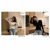 カシュクール Vネックカットソー 長袖 無地 春  | And Kawaii | 詳細画像4 