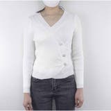 カシュクール Vネックカットソー 長袖 無地 春  | And Kawaii | 詳細画像5 