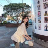 シフォンシャツ薄手 花柄シフォン 可愛い 半袖 レディースファッション | And Kawaii | 詳細画像7 