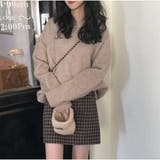 ニット 長袖ニットソー トップス 無地 秋冬 ゆったり クルーネック 秋 冬 | And Kawaii | 詳細画像10 