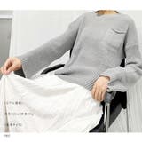 ニット 長袖ニットソー 無地 秋冬 ゆったり クルーネック 韓国風 | And Kawaii | 詳細画像8 