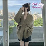 ニットカーディガン ニットトップス ベルト付き 秋冬新作 | And Kawaii | 詳細画像11 