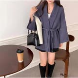 グレー | ニットカーディガン ニットトップス ベルト付き 秋冬新作 | And Kawaii