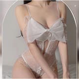 セクシーランジェリー ボディスーツ バックオープン リボン×レース | And Kawaii | 詳細画像9