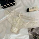 レースショーツ バックリボン ダブルストラップ セクシー | And Kawaii | 詳細画像1 