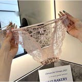 シアーレース フェミニンショーツ 透け感レオパード デザインショーツ | And Kawaii | 詳細画像8 