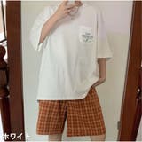 ホワイト | Tシャツ 夏服 バックプリント 半袖 カジュアル 韓国ファッション | And Kawaii