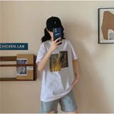 ホワイト | Tシャツ ロゴ ゆるT レディース トップス 半袖 夏新作 | And Kawaii