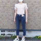 小花柄 Tシャツ カットソー レディース フェミニンなパフスリーブのトップス  | And Kawaii | 詳細画像5 
