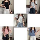 バイカラーTシャツ 半袖 カジュアル ショート丈 夏服 | And Kawaii | 詳細画像8