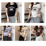 半袖Tシャツ ロゴプリント ショート丈Tシャツ レディース 夏韓国ファッション | And Kawaii | 詳細画像2 