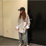 グレー | 重ね着風パーカーレディース トップス シャツレイヤード風 プルオーバーパーカー | And Kawaii