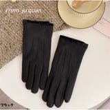 ブラック | ニットグローブ タッチスクリーン対応スマホ手袋 指開き | And Kawaii