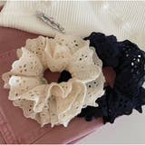 シュシュ レースフリルシュシュ ボリューム感たっぷり ヘアアクセ 韓国風 | And Kawaii | 詳細画像2 