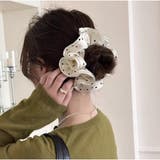 シュシュ レトロドット柄ボリュームシュシュ ヘアアクセサリー春夏 大人ガーリー | And Kawaii | 詳細画像4
