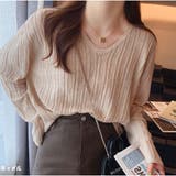 キャメル | ニットセーター リブニット トップスレディース | And Kawaii