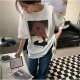 Tシャツ 半袖 ロゴプリント レディース 夏 韓国ファッション | And Kawaii | 詳細画像11 