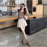 バイカラーTシャツ 半袖 カジュアル ショート丈 夏服 | And Kawaii | 詳細画像8 