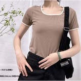 バイカラーTシャツ 半袖 カジュアル ショート丈 夏服 | And Kawaii | 詳細画像4 