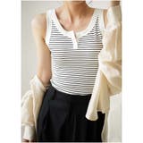 タンクトップ ボーダー 韓国ファッション | And Kawaii | 詳細画像16 