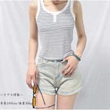 タンクトップ ボーダー 韓国ファッション | And Kawaii | 詳細画像9 