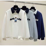 長袖トレーナー 英字ロゴパーカー 新作春秋 トップス スウェット 韓国スタイル | And Kawaii | 詳細画像2