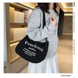 レタープリントキャンバスショルダーバッグ 肩がけ 韓国 買い物 | And Kawaii | 詳細画像7