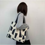 布帛ハンドバッグ ファスナー付き ショルダーバッグ | And Kawaii | 詳細画像9