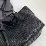 トートバッグ 大容量 編みトートバッグ 軽量PUレザー | And Kawaii | 詳細画像4