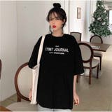 Tシャツ 半袖 トップス ロゴプリント 春夏 人気 韓国ファッション | And Kawaii | 詳細画像6 