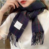 マフラー ボリュームフリンジマフラー チェック柄 韓国ファッション カジュアル | And Kawaii | 詳細画像7 