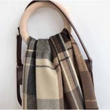 マフラー ボリュームフリンジマフラー チェック柄 韓国ファッション カジュアル | And Kawaii | 詳細画像3 