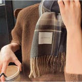 マフラー ボリュームフリンジマフラー チェック柄 韓国ファッション カジュアル | And Kawaii | 詳細画像5 